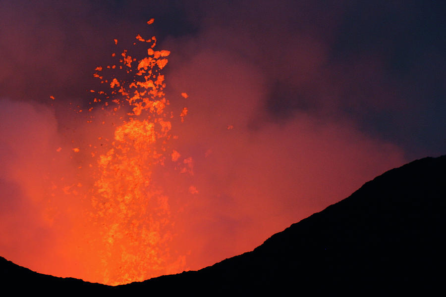 Nyamulagira Volcano Eruption Photograph By Richard Collins 