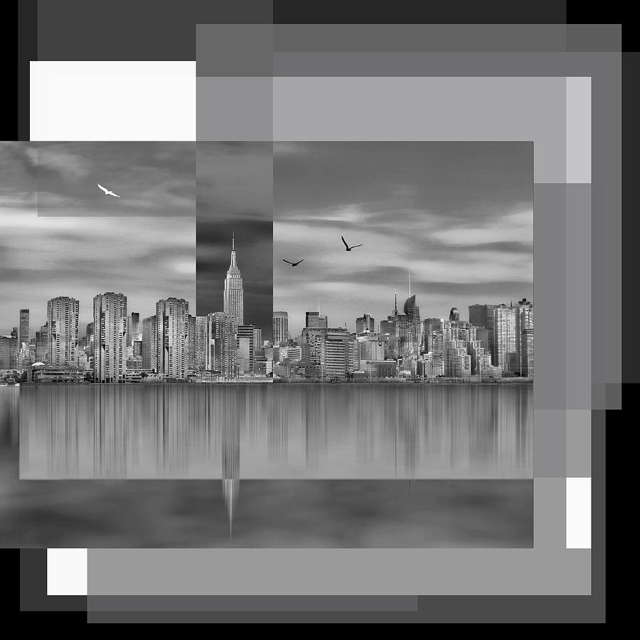NYC Abstract-2 Digital Art by Nina Bradica