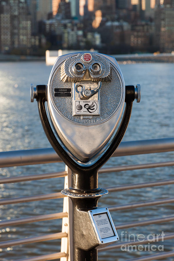 NYC Binocular Viewer I Photograph by Clarence Holmes