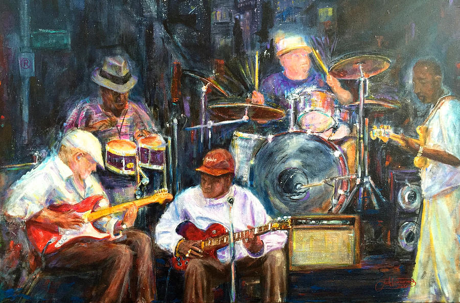 Nyc Blues Painting by Jack Diamond