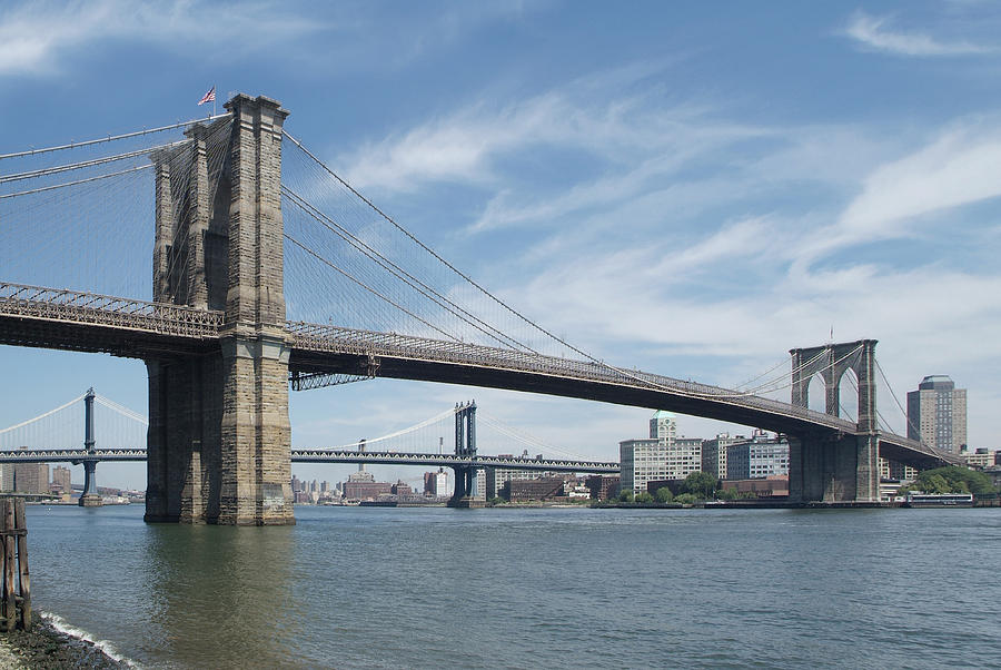NYC Brooklyn and Manhattan Bridges Photograph by Mike McGlothlen