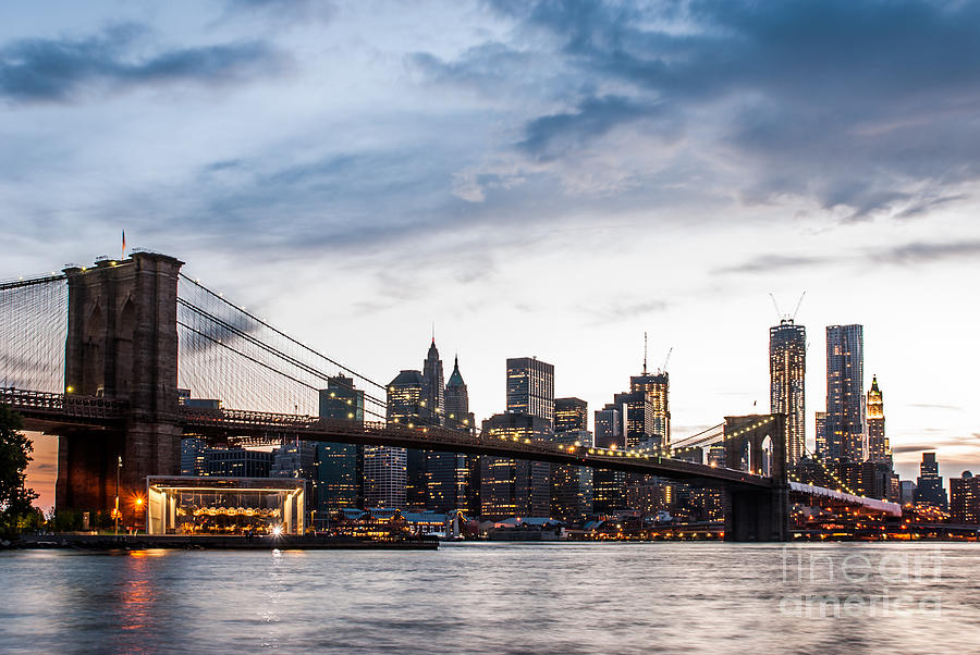 NYC Brooklyn Bridge Photograph by Hannes Cmarits