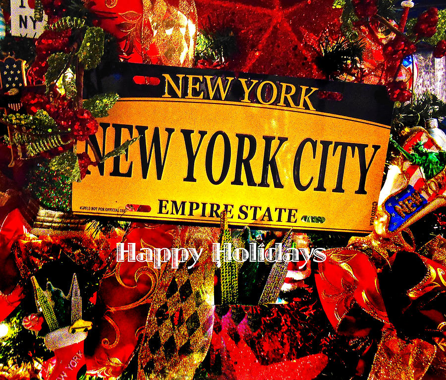 NYC Happy Holidays Photograph by Joan Reese
