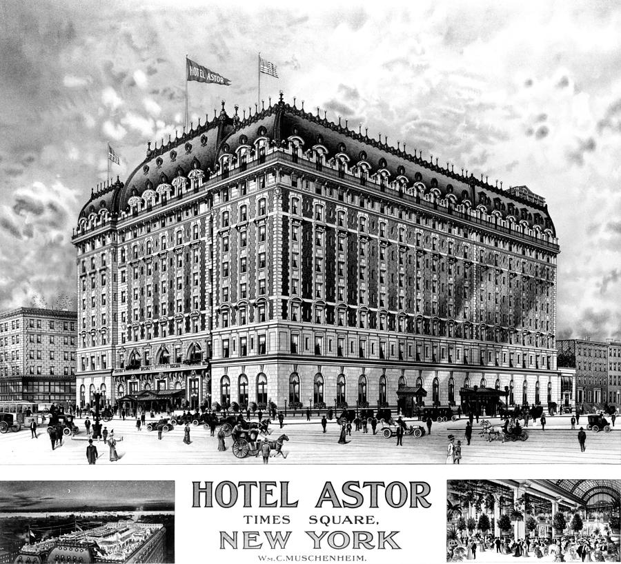 Nyc, Hotel Astor, 20th Century Photograph by Science Source