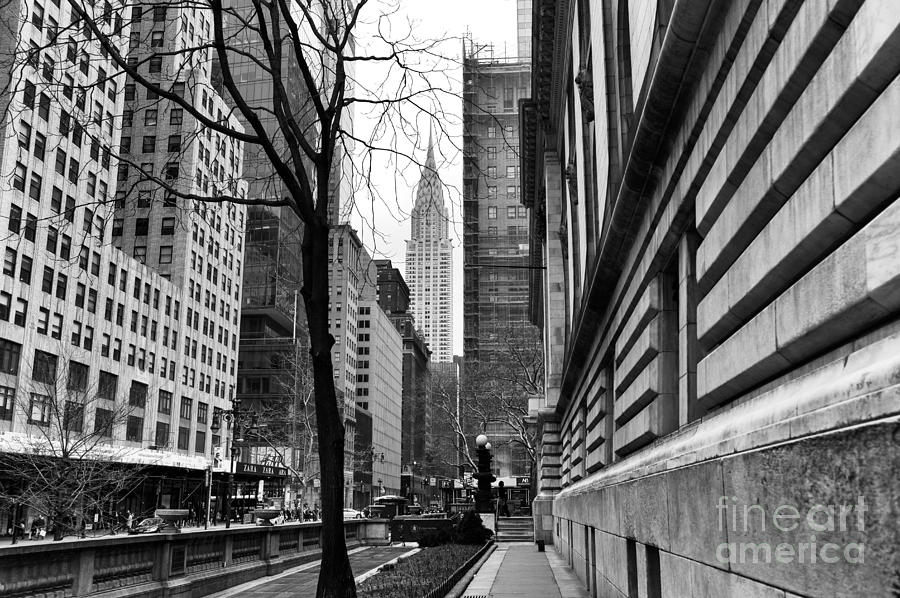 Nyc Iconic View Mono Photograph By John Rizzuto