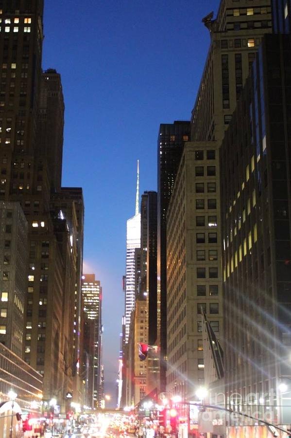 NYC lights Photograph by Deena Withycombe