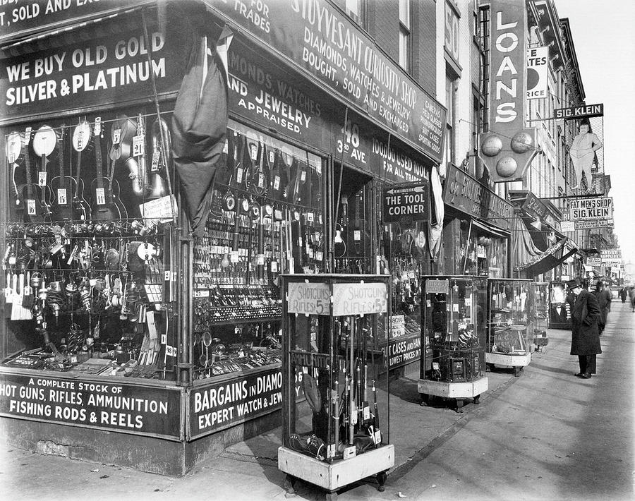 City Photograph - Nyc Pawn Shop, 1937 by Granger