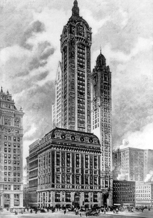 Nyc, Singer Building, 1908 Photograph by Science Source