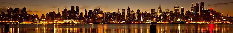 NYC Skyline at night Photograph by Georgia Clare