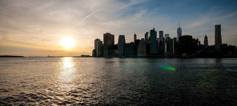 New York City Photograph - NYC Skyline at Sunset by Ramon Nuez