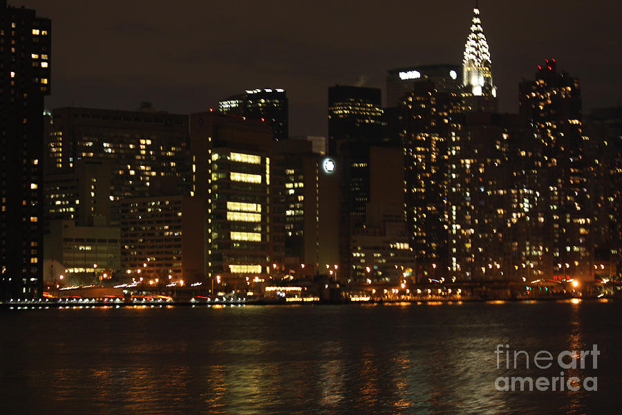 NYC Skyline from the Water Photograph by John Telfer