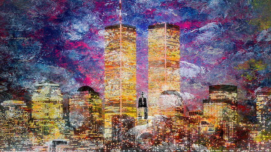 NYC Skyline Digital Art by Louis Ferreira