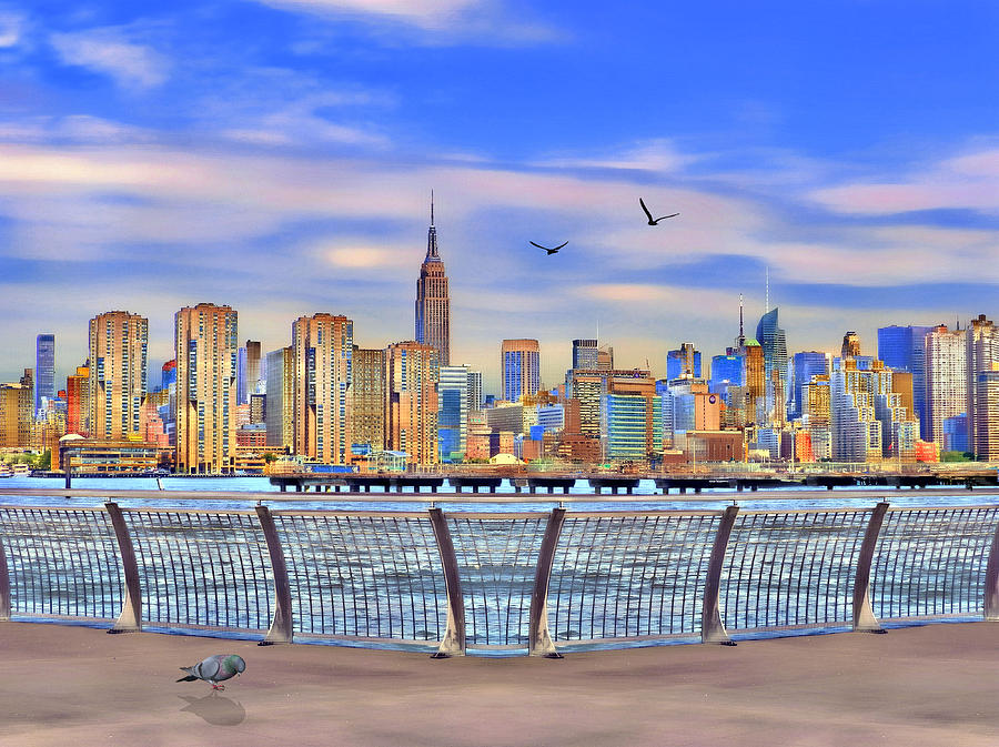 NYC Skyline Digital Art by Nina Bradica
