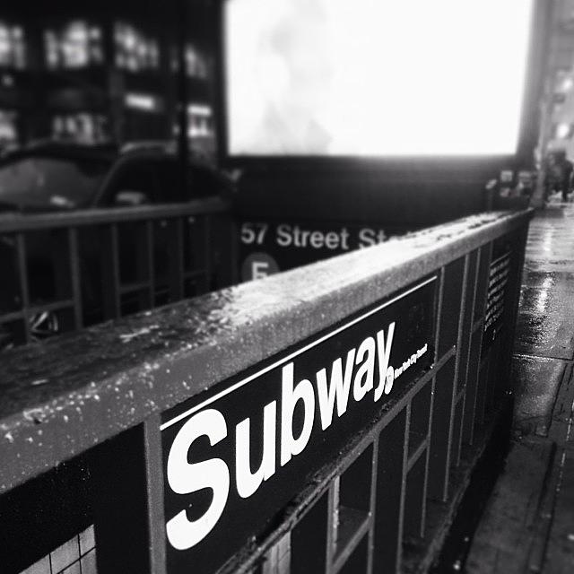 New York City Photograph - #nyc Subway | That #helvetica 💗 by Olivia Witherite