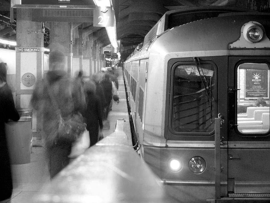 Transportation Photograph - Metro North/CT DOT Commuter Train by Mike McGlothlen