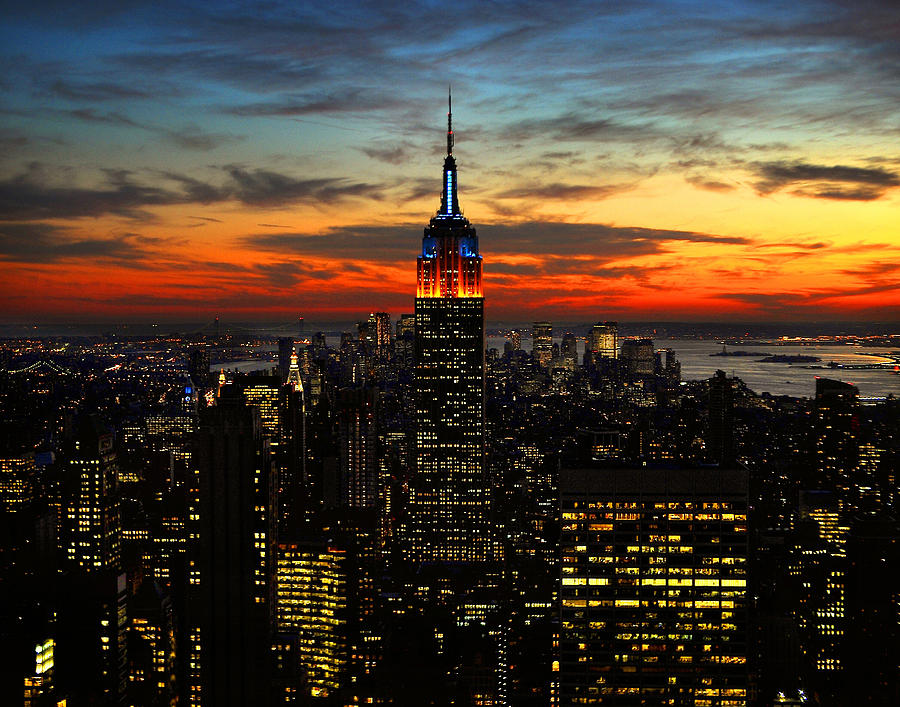 New York City Photograph - NYC Sunset by Val Stone Creager