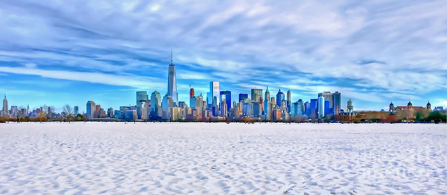NYC under the snow Photograph by PatriZio M Busnel