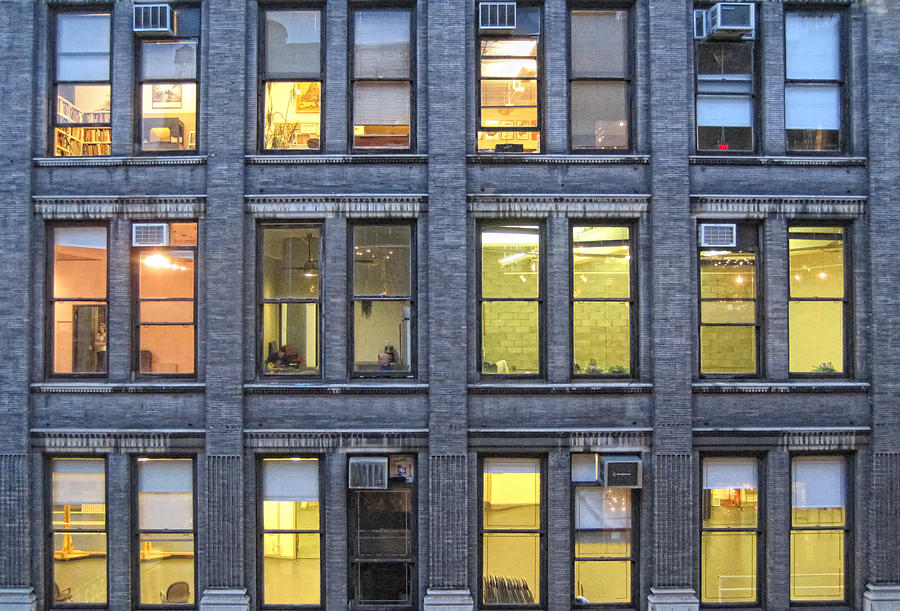NYC Windows Photograph by Jessica Levant