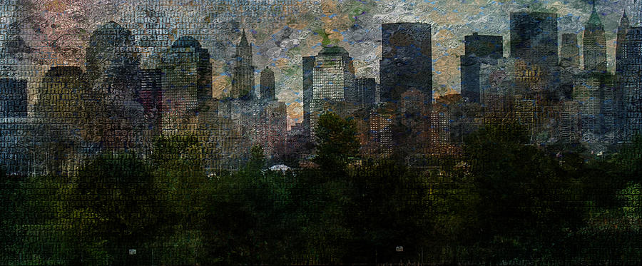 NYC with Trees Digital Art by Bruce Rolff
