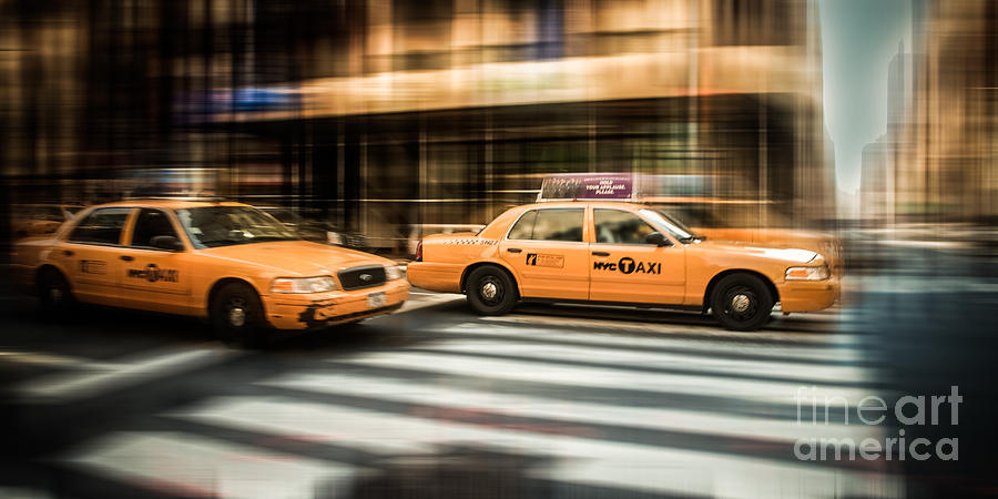 NYC Yellow Cabs Photograph by Hannes Cmarits