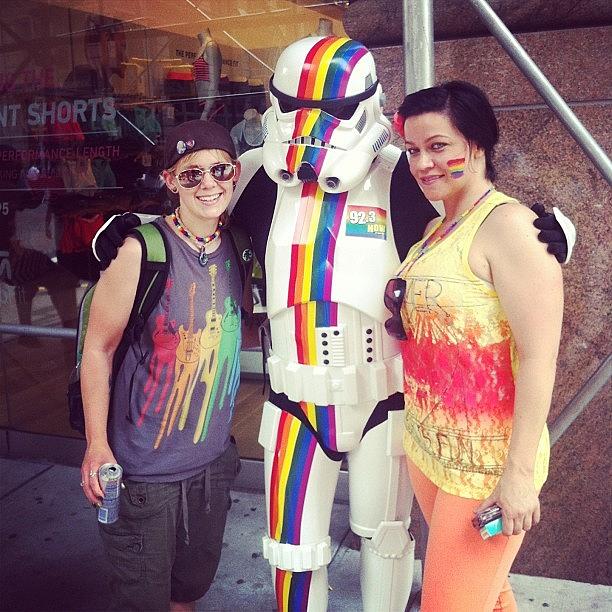 Stormtrooper Photograph - #nycpride #stormtrooper #starwars by Cassandra Leigh