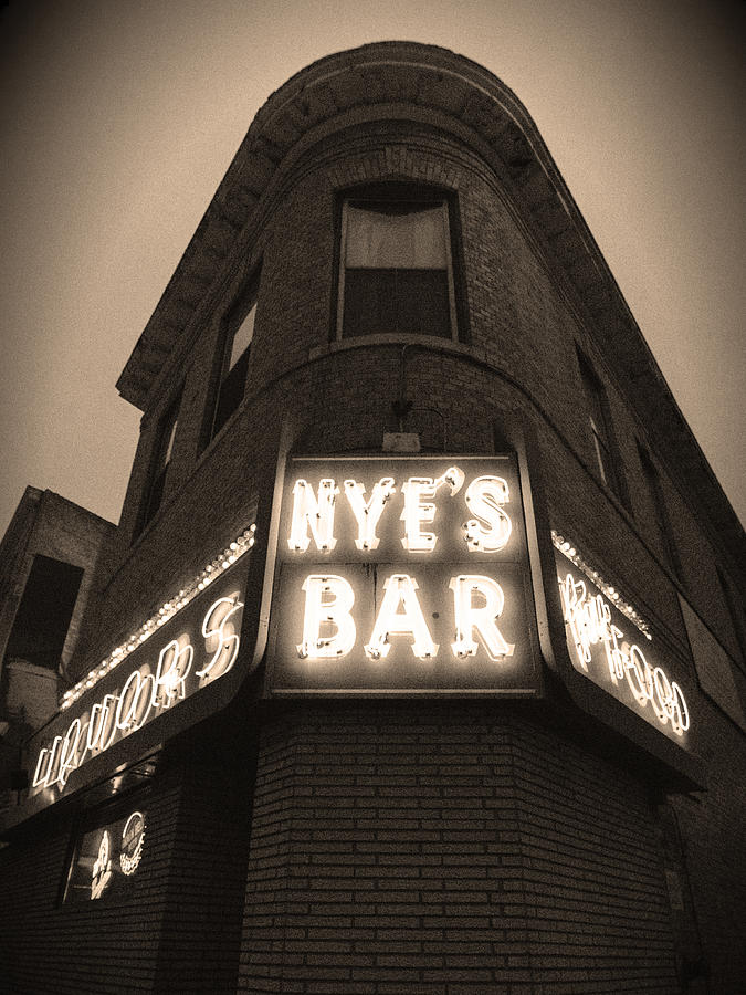 Minneapolis Photograph - Nyes Bar Sepia v.2 by Hermes Fine Art