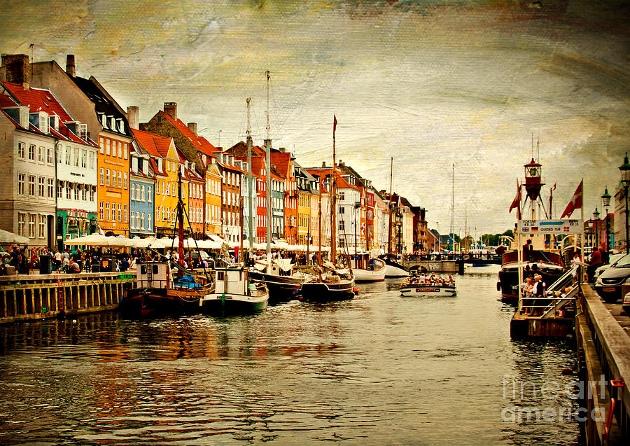 Boat Photograph - Nyhavn Copenhagen Denmark by Joan McCool