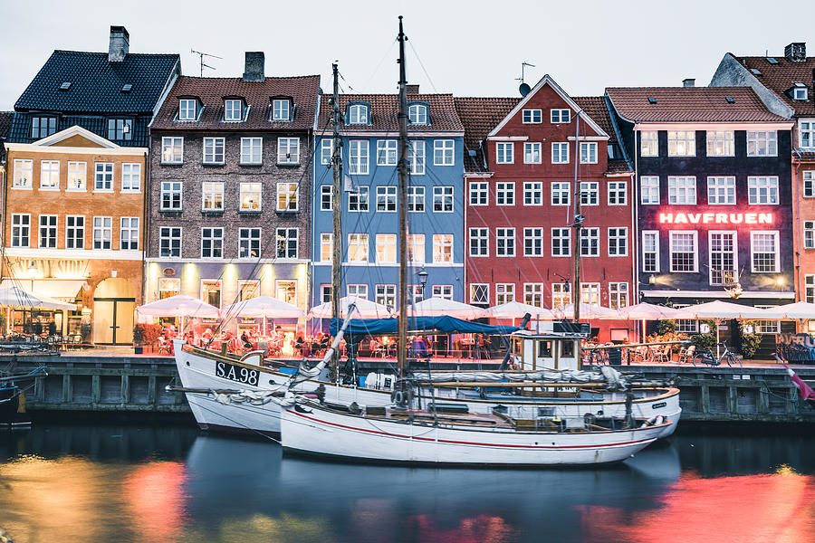 Nyhavn, Copenhagen, Hovedstaden, Denmark, Northern Europe. Photograph by © Marco Bottigelli
