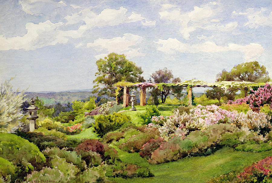 Nymans Sussex Painting by Alfred Parsons