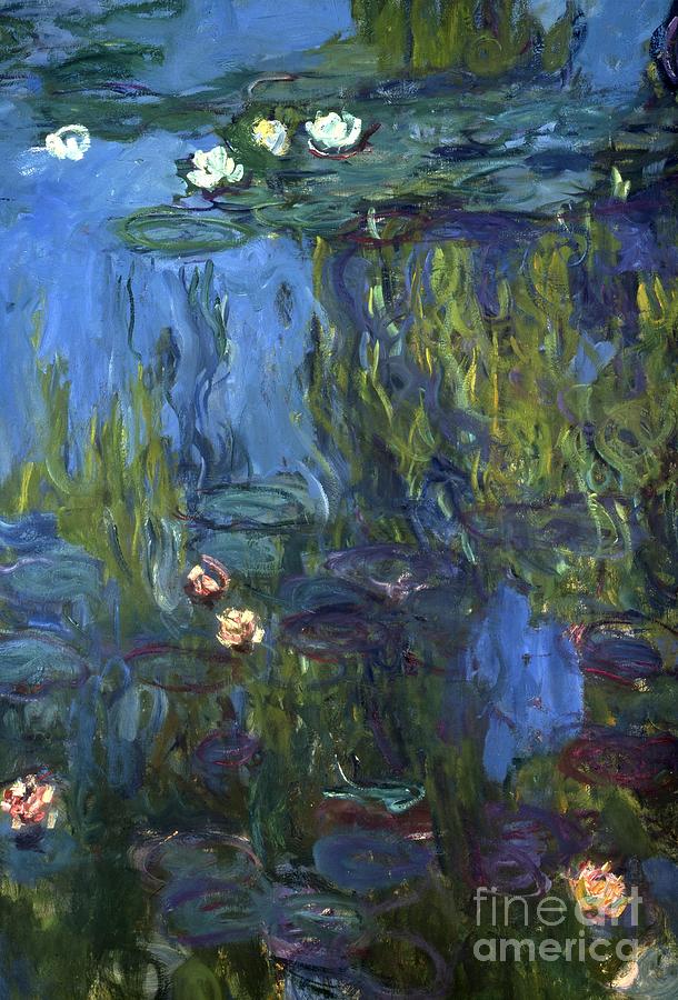 Claude Monet Painting - Nympheas, 1914-17 by Monet by Calude Monet