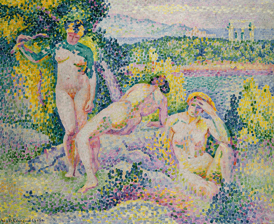 Nude Painting - Nymphs by Henri Edmond Cross