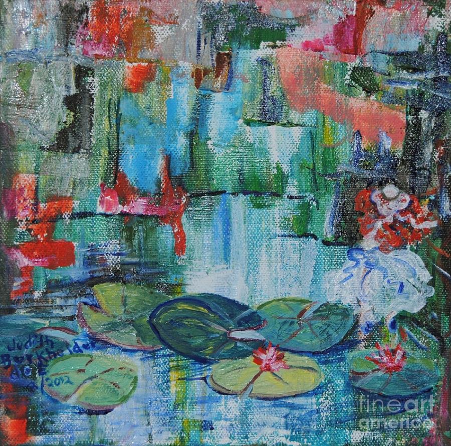 Nymphs Lily Pond- SOLD Painting by Judith Espinoza