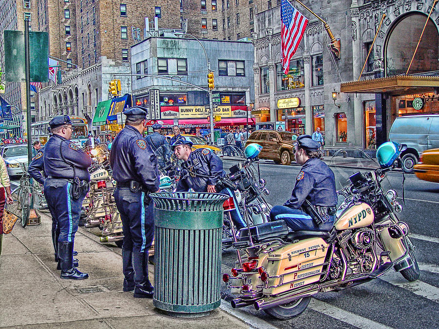 September Photograph - NYPD Highway Patrol by Ron Shoshani