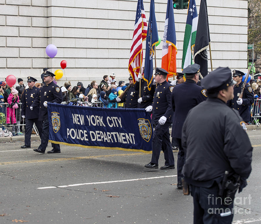 NYPD - New York City Police Department at Macys Thanksgiving Day Parade Photograph by David Oppenheimer