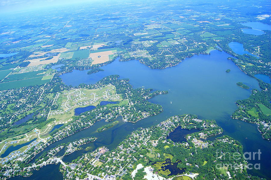 O 007 Okauchee Lake Waukesha County Wisconsin Photograph By Bill Lang 42F   O 015 Okauchee Lake To West Waukesha County Wisconsin Bill Lang 