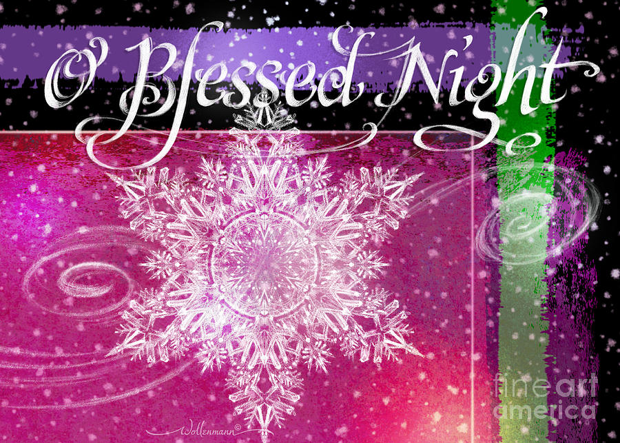O Blessed Night Greeting Digital Art by Randy Wollenmann