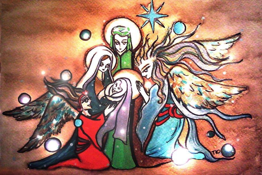 Christmas Painting - O Holy Night by Tarinee Kulchol