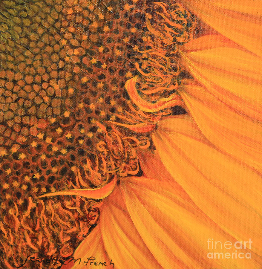 O Sunflower Painting by Jeanette French