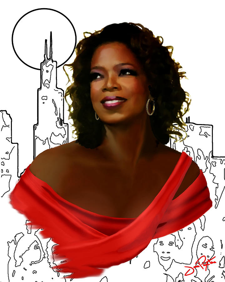 O Town Oprah Painting by Jann Paxton