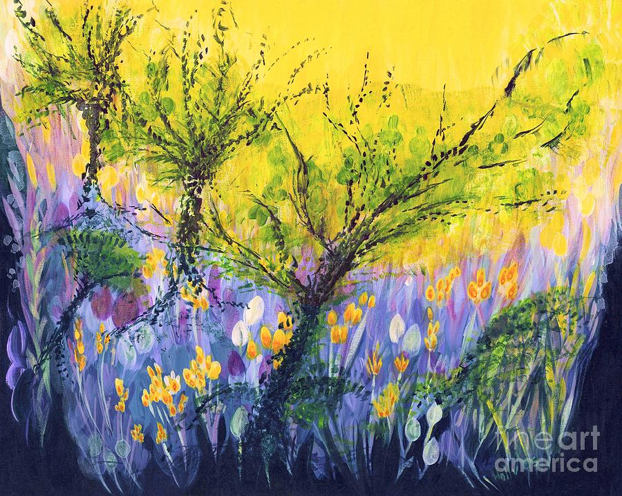 O Trees Painting by Holly Carmichael