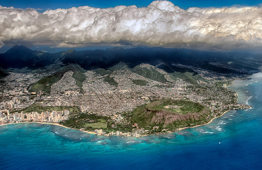 Oahu Aerial view Photograph by Dan McManus