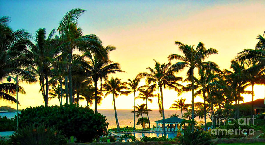 Oahu Sunset Photograph by Mindy Bench