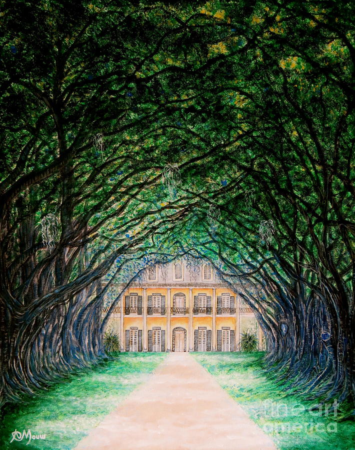 Oak Alley Plantation Painting by Aimee Mouw