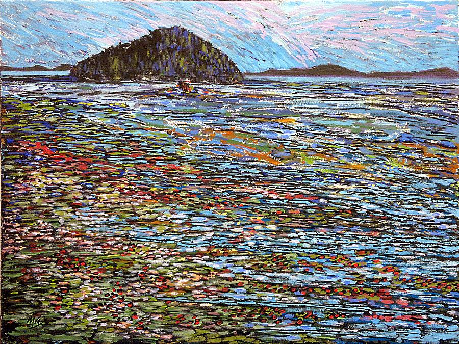 Oak Bay - Low Tide Painting by Michael Graham
