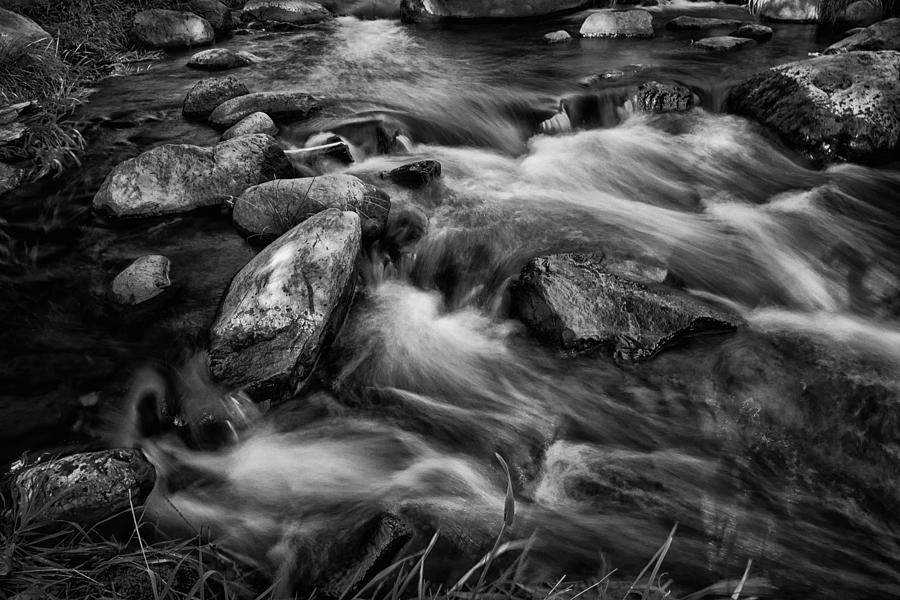 Oak Creek near Sedona Arizona BnW DSC08833 Photograph by Greg Kluempers