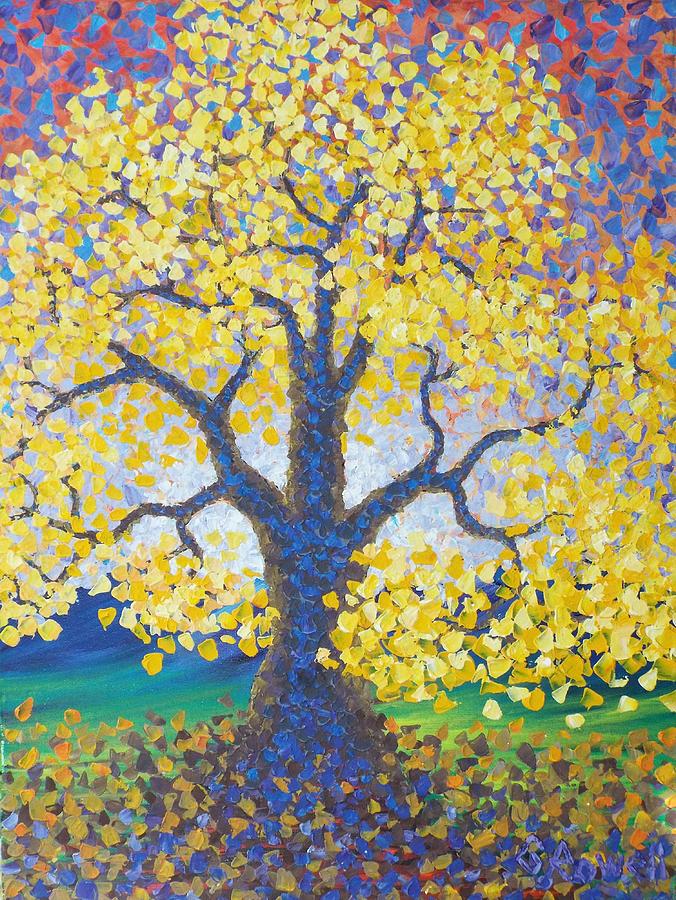 Fall Painting - Oak Of Righteousness by Gary Rowell