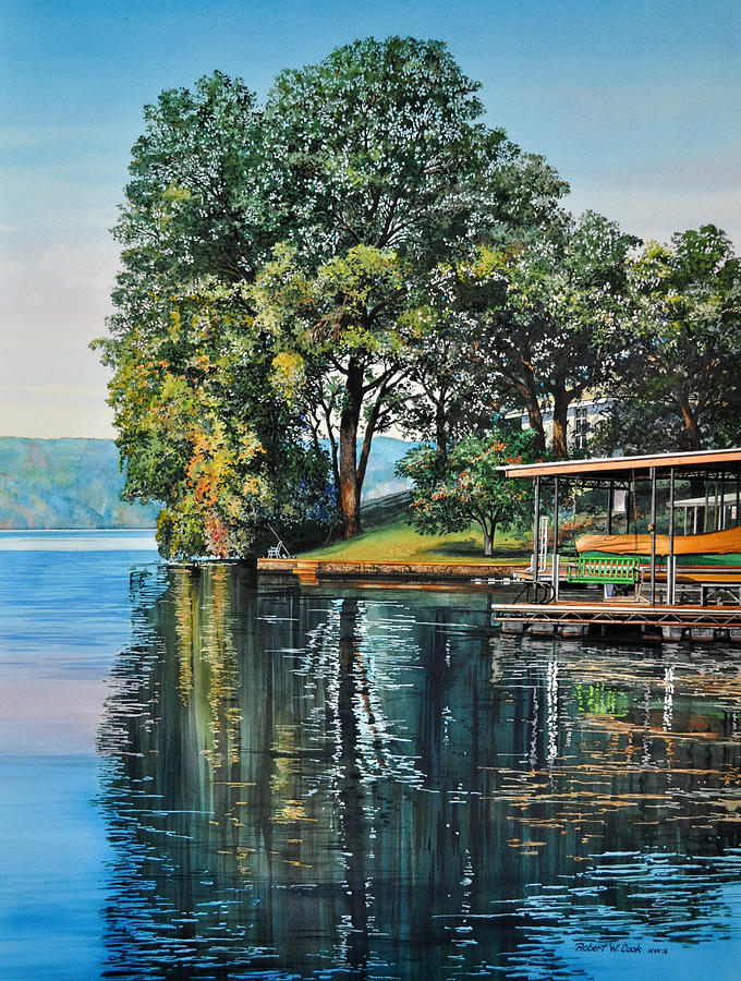 Oak Point Painting by Robert W Cook