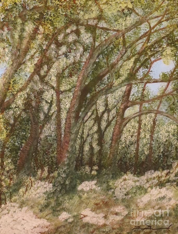 Oak Tree Afternoon Painting by Tim Townsend