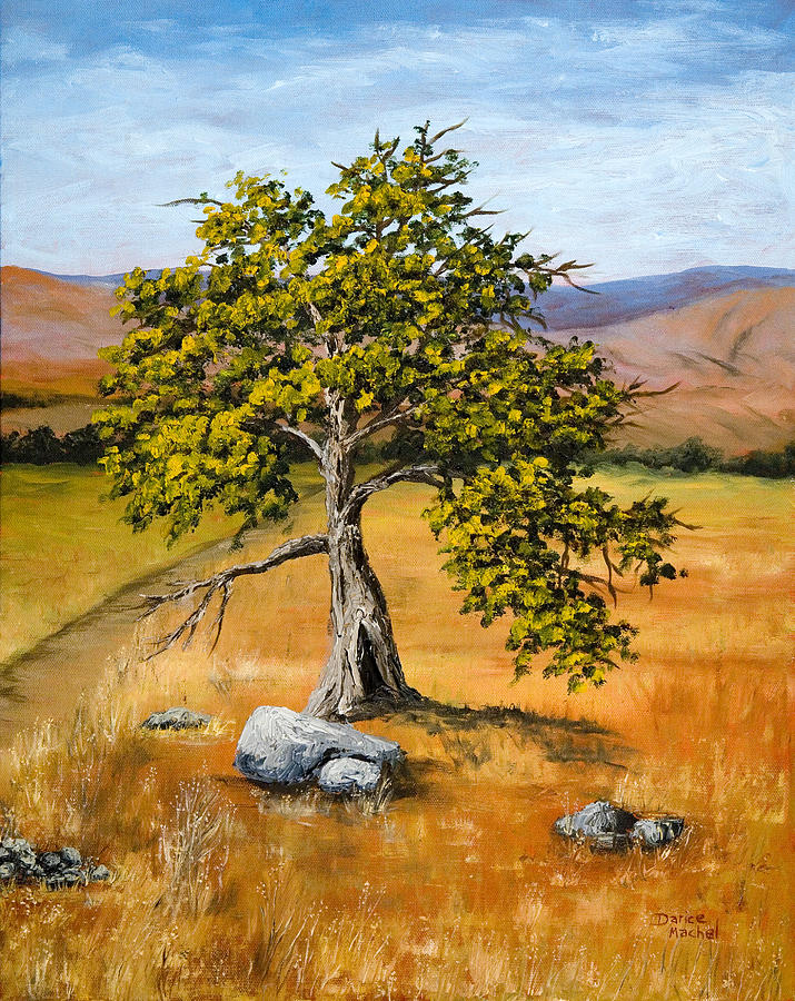 Oak Tree Painting by Darice Machel McGuire