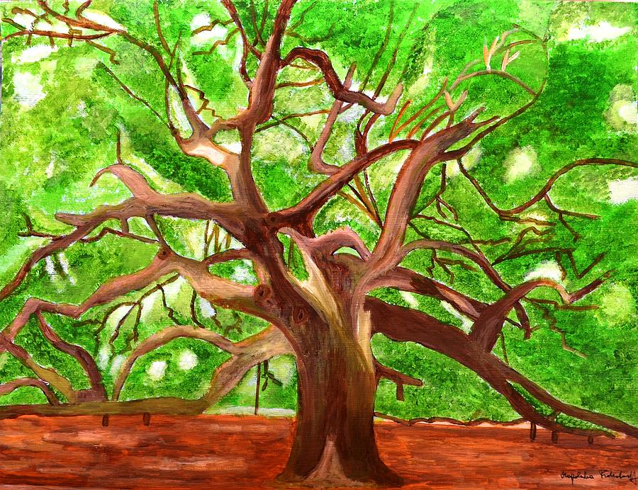 Nature Painting - Oak Tree by Magdalena Frohnsdorff